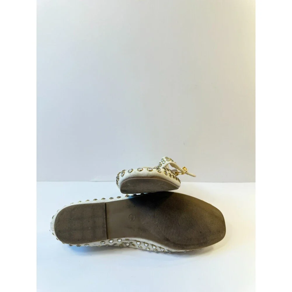 Camila Coelho X Revolve Princess Flats Ivory US 7.5 - Picture 4 of 5